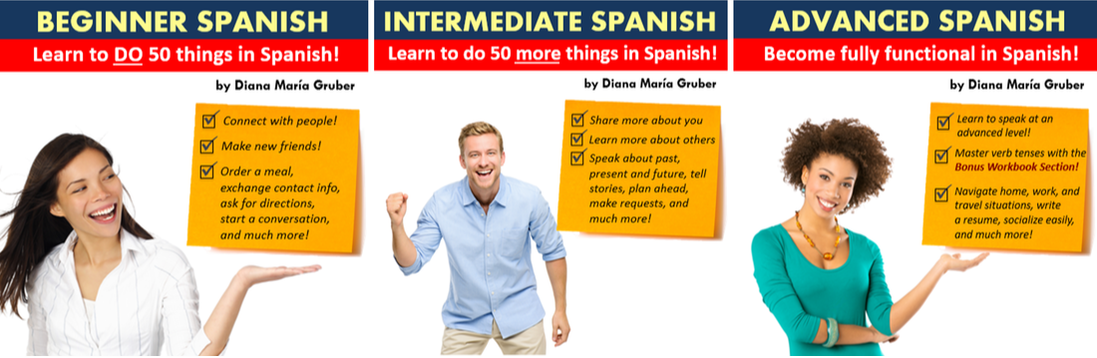 Learn Spanish online for Beginners, Intermediate, and Advanced - 3-course bundle